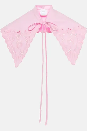 Patou Col en coton à broderies anglaises