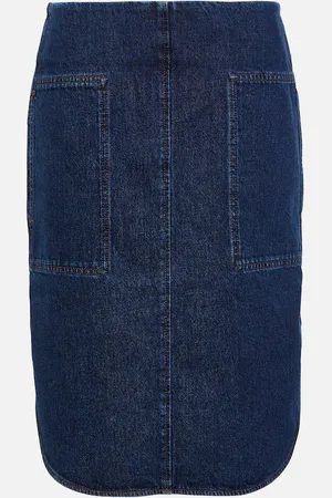 Totême Jupe midi en jean