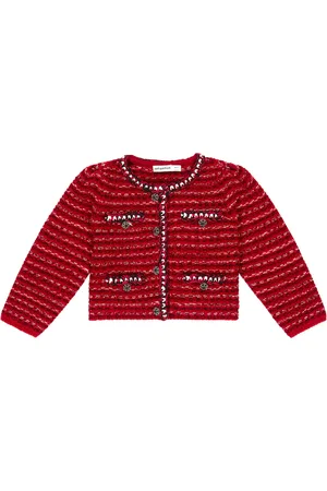 Self-Portrait Cardigan en laine et coton