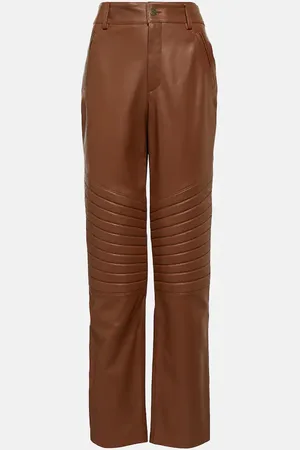 GIUSEPPE DI MORABITO Pantalon droit à taille haute en cuir