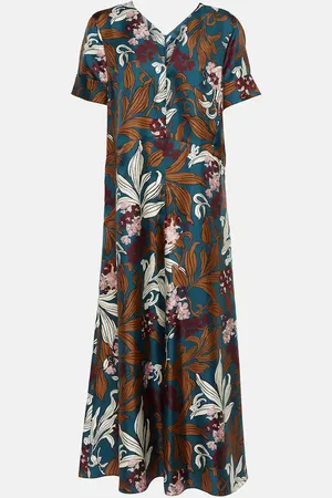 Max Mara Robe midi Paolo en soie à fleurs