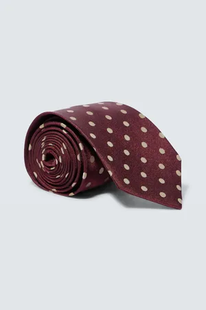 DRIES VAN NOTEN Cravate en soie à pois