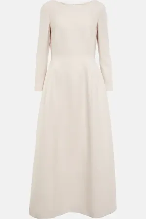 The Row Robe midi Lilibet en laine et soie