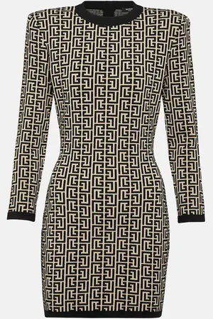 Balmain Robe en laine mélangée