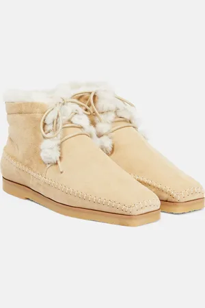 Totême Bottines en daim et shearling synthétique
