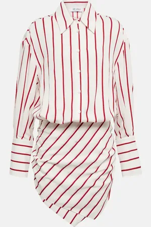 The Attico Robe chemise Hatty rayée
