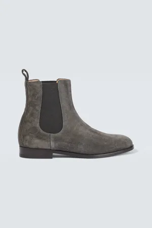 Manolo Blahnik Bottines chelsea Delsa en daim
