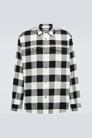 UNDERCOVER Chemise en coton à carreaux