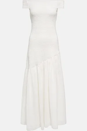 GABRIELA HEARST Robe longue Veloso en lin et soie