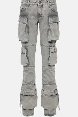 The Attico Jean cargo droit à taille basse