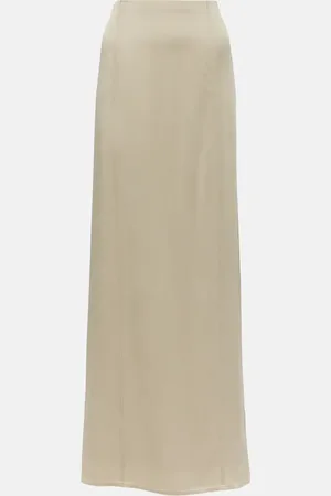 Brunello Cucinelli Jupe longue en satin