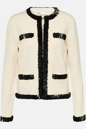 Tory Burch Veste Kendra en laine mélangée à sequins
