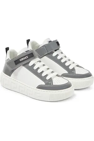 VERSACE Baskets en cuir à logo