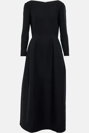 The Row Robe midi Lilibet en laine et soie