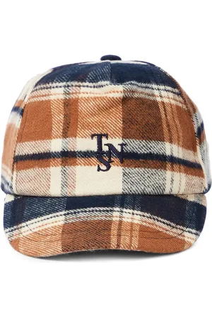 The New Society Casquette Thomas en coton à carreaux