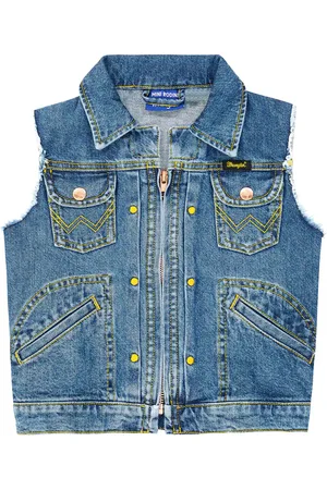 Mini Rodini X Wrangler – Veste sans manches en denim