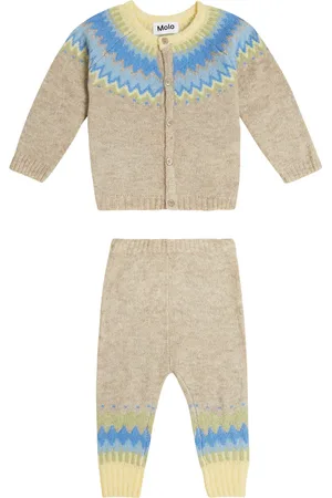Molo Bébé – Ensemble cardigan et pantalon en laine mélangée