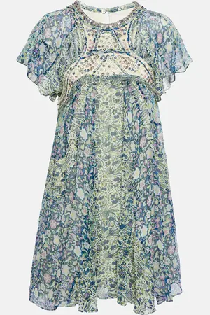 Isabel Marant Robe Odile imprimée en soie