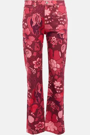 Etro Jean droit imprimé à taille haute