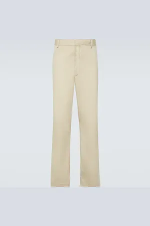 Prada Pantalon droit en coton mélangé