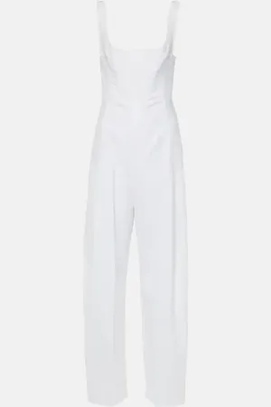 Stella McCartney Combi-pantalon en lin et coton