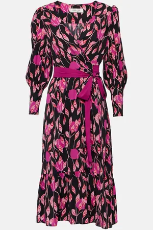 Diane von Furstenberg Robe portefeuille Blade imprimée