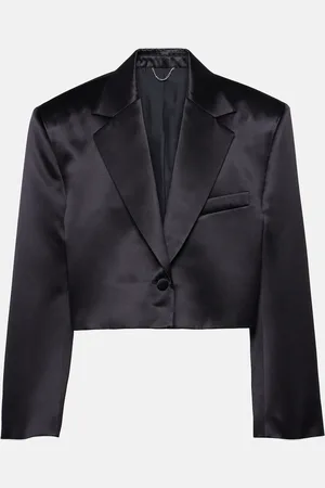 MAGDA BUTRYM Blazer raccourci en soie et laine