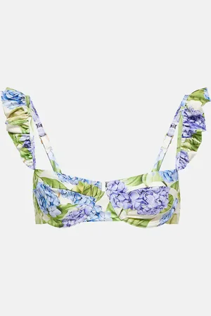 Agua by Agua Bendita Haut de bikini Kiwi Hortensia à fleurs