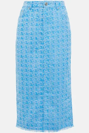 Staud Jupe midi Guinevere en tweed