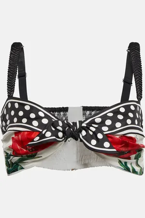 Dolce & Gabbana Brassière imprimée en soie