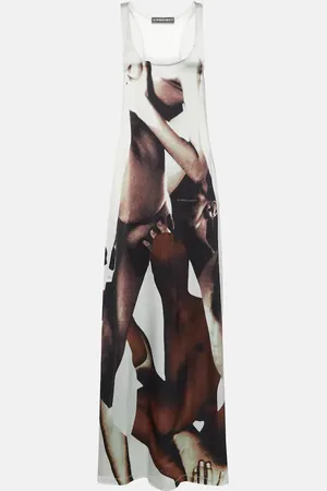 Y / PROJECT Robe longue imprimée