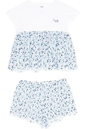 Il gufo Bébé – Robe et short en coton
