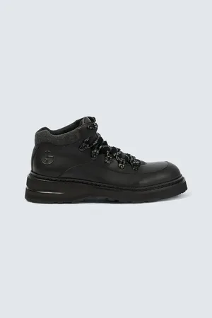Giorgio Armani Bottes à lacets en cuir