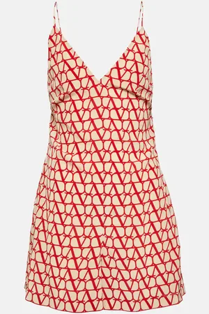VALENTINO Combi-short Toile Iconographe en soie