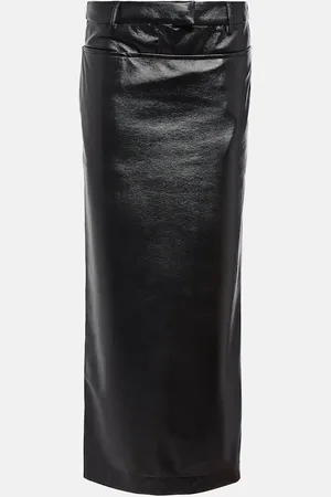 AYA MUSE Jupe longue Elfi en cuir synthétique