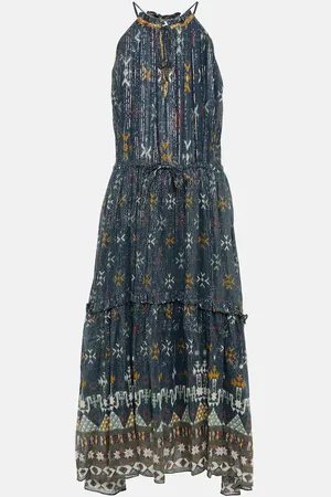 Marant Etoile Robe midi Kabelino imprimée en coton