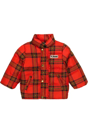 Mini Rodini Veste matelassée à carreaux