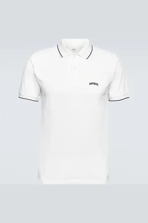 Ami Polo en coton rayé