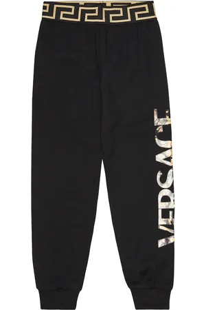 VERSACE Pantalon de survêtement en coton à logo