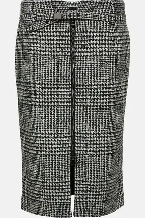 Tom Ford Jupe midi en laine mélangée