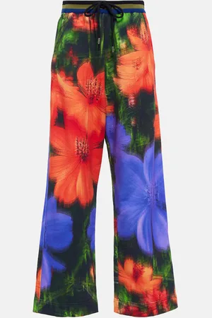 DRIES VAN NOTEN Pantalon de survêtement imprimé en coton
