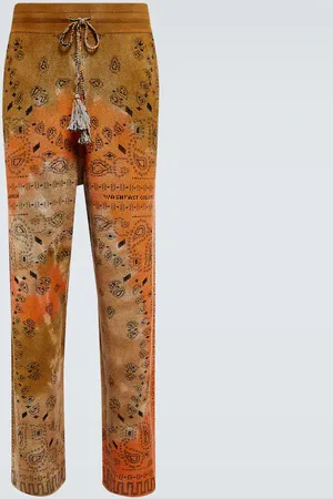 Alanui Pantalon Bandana Piquet en coton
