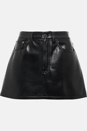AGOLDE Mini-jupe en cuir synthétique