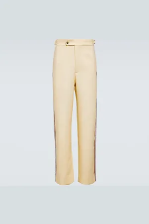 BODE Pantalon droit Stria en coton à perles