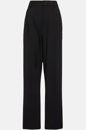 SIR Pantalon Leni en laine mélangée à taille mi-haute