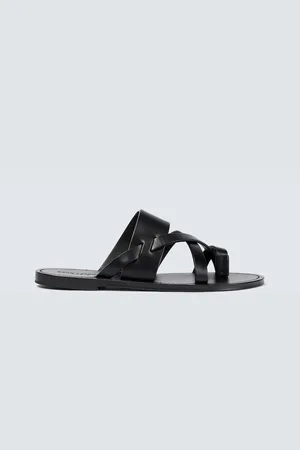 Saint Laurent Mules Culver en cuir
