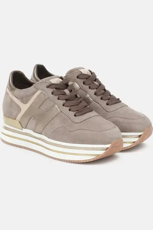 Hogan Baskets Midi Platform en cuir