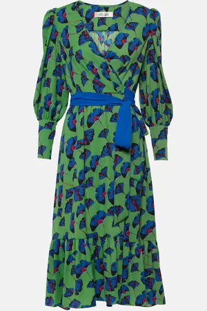 Diane von Furstenberg Robe portefeuille Blade imprimée