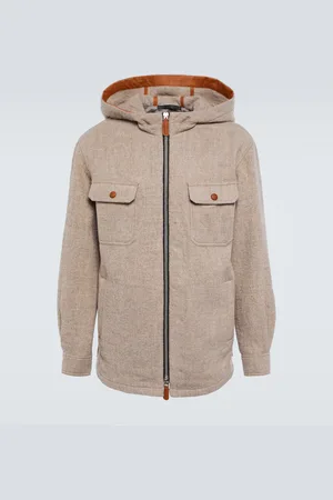 Giorgio Armani Veste à capuche en laine vierge