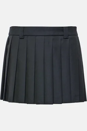 Miu Miu Mini-jupe en laine vierge